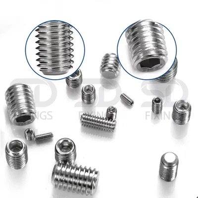 SD FIXINGS M3 M4 M5 M6 M8 Grub Screws for Door Handles, Stainless Steel Internal Hex Screws