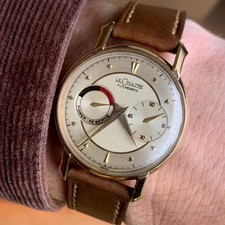 LeCoultre Futurematic Automatic Power Reserve Gold Filled Fancy Lugs Wristwatch
