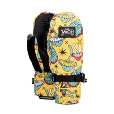 Howl Fairbanks Midweight Snowboard Mitts, Unisex Large, Mushroom Sunshine New