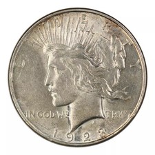 1923-D Peace Dollar About Uncirculated Condition