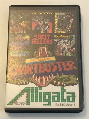 BBC Model B CHARTBUSTER SPIEL ALLIGATA 5 Spiele 1984 RAR ACTION