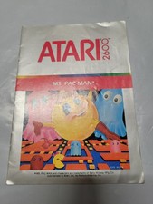 Vintage Atari 2600 - Ms. Pac-Man Pacman Game Instruction Booklet Manual 1982