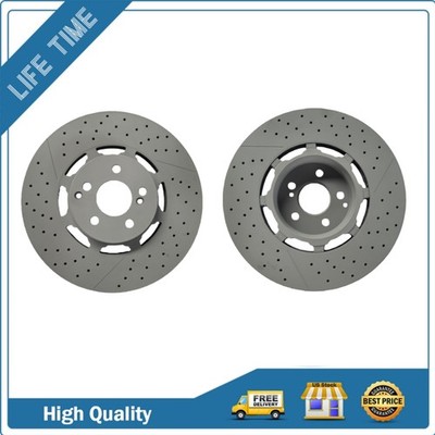 360mm Rear Brake Drilled Disc Rotors For Mercedes Benz E63 Amg S 2018 2019-2021
