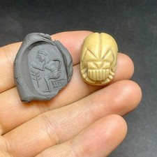 Ancient Egyptian Jasper intaglio Seal old Scarab Amulet Seal Stamp Bead
