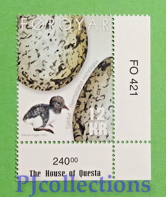 5738- FAROE ISLANDS 2002 EIER UND KÜKEN Fr. 12 postfrisch