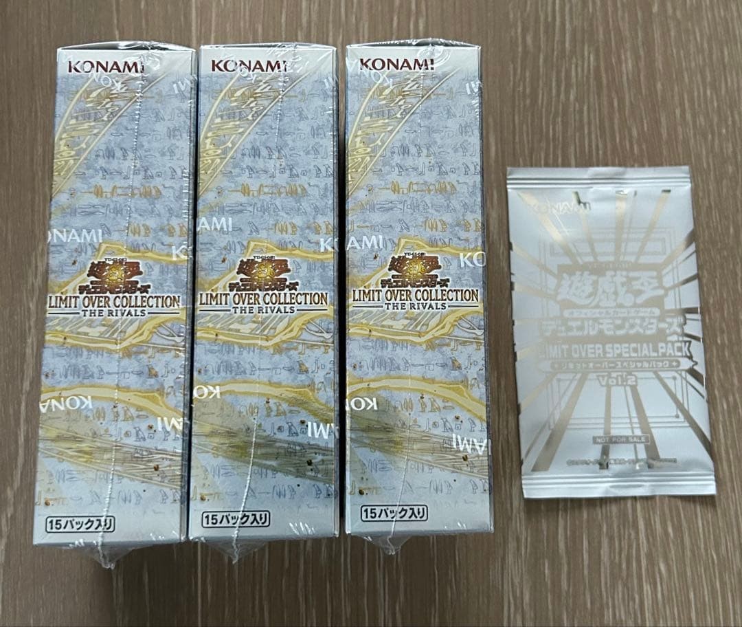 3 Box Yu-Gi-Oh Limit Over Collection THE RIVALS Box Japanese w