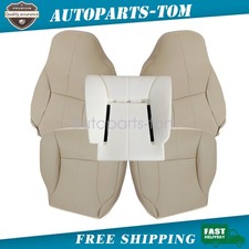 For 1998-2002 Dodge Ram 1500 2500 Driver Passenger Side Leather Seat Cover Tan