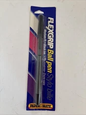 Paper Mate Flexgrip Ball Pen Double Heart Medium Point Black Vintage 1991