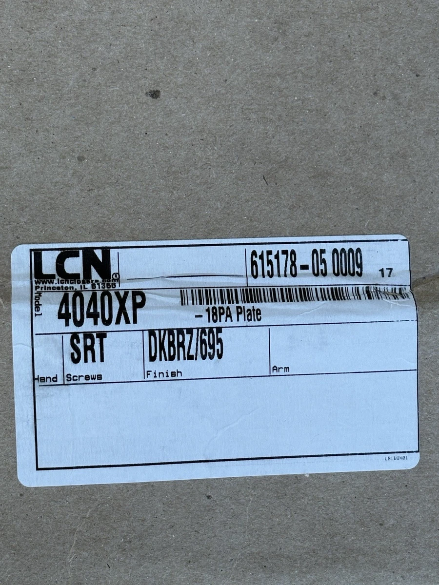 LCN 4040XP -18PA Plate photo 2