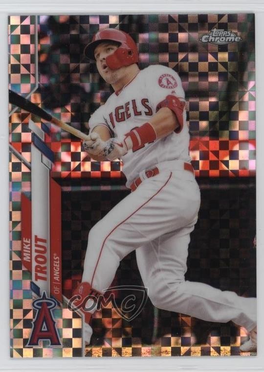 2020 Topps Chrome X-Fractor Mike Trout #1 09jb