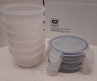 Easy Lock Food Storage Lids Airtight Containers Stackable Hinge-Lid Snap Closed — photo 2
