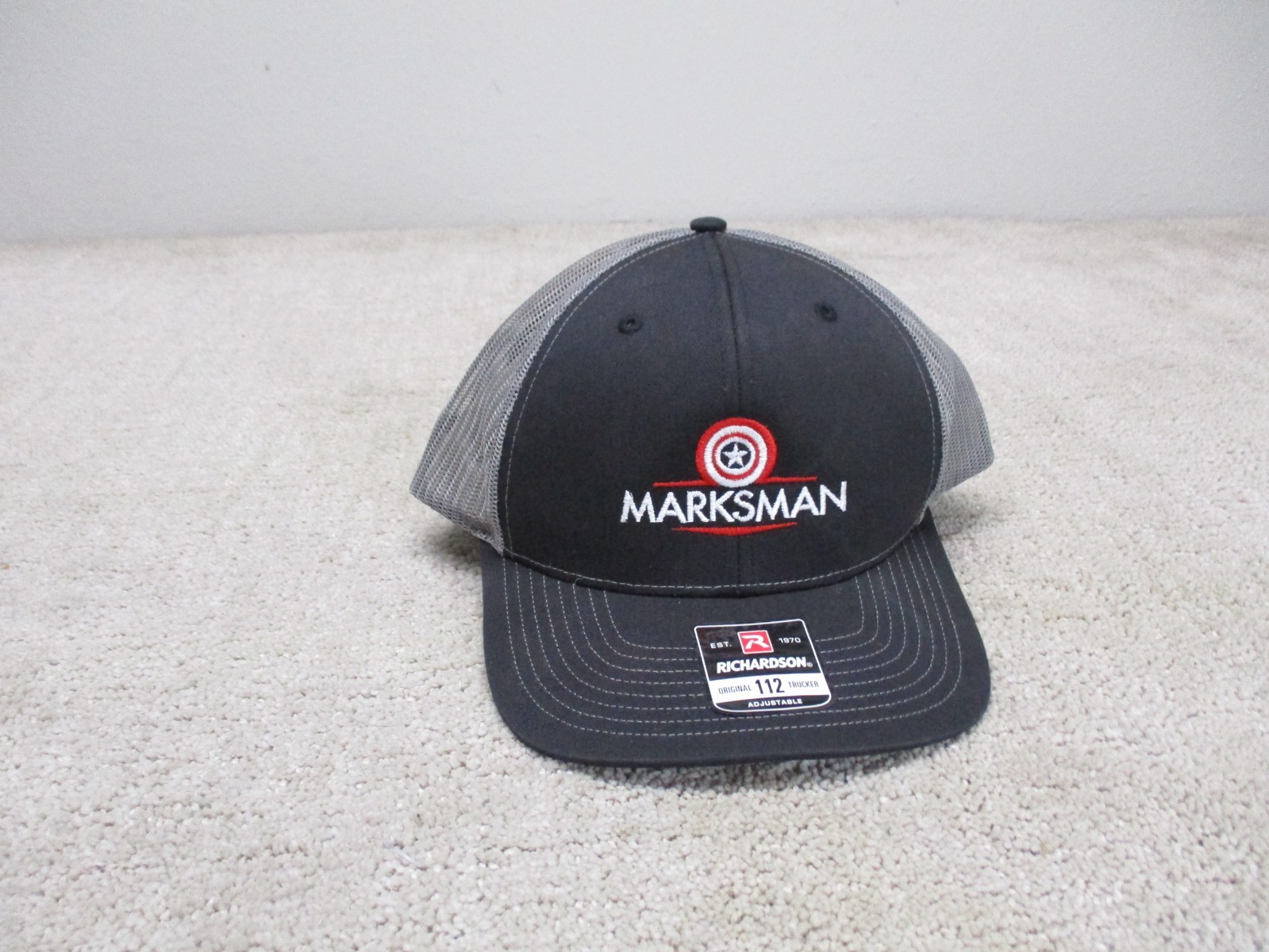 Cap Snap Back Marksman Graphic Gray & Black
