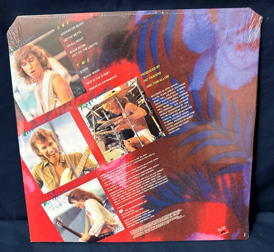 PAT TRAVERS "Live-Go For What" 1st US Press Still Sealed w/Hype promo MINT vinyl - Image 2 of 4
