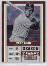 2017 Panini Contenders Draft Picks Season Diamond Ticket 5/15 Fred Lynn #9 0e8