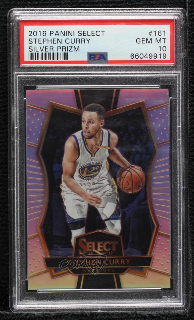 2016 Panini Select Premier Level Silver Prizm Stephen Curry PSA 10 GEM MT 0q65