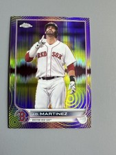 2022 Topps Chrome J.D. Martinez #67 Purple/Yellow Sonic Pulse Refractor /299