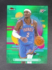 2025-26 Topps Finest Shai Gilgeous-Alexander #160 Uncommon Green Refractor /75