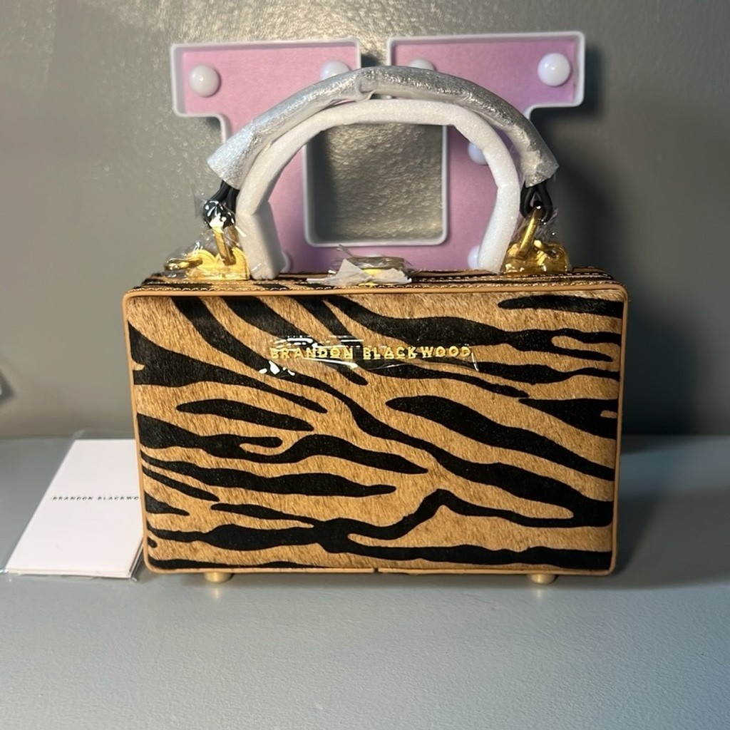 Brandon Blackwood Zebra Pony Hair Slim Trunk | eBay