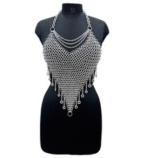 Medieval Aluminum Chainmail Top Lightweight Women Fantasy Festival LARP Outfit
