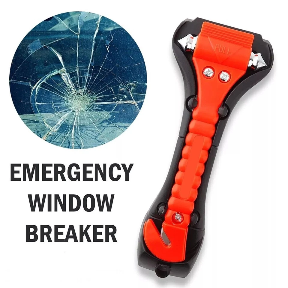 Juego de martillos de seguridad para automóvil, herramienta de escape para automóvil, rotura de martillos de vidrio para ventana de automóvil Foto 4 de 4