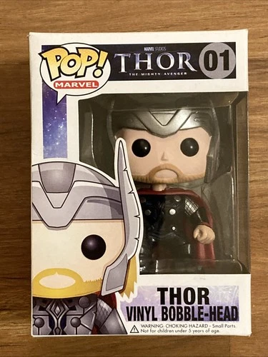 Funko Pop! Vinyl Thor 01 The Mighty Avenger Marvel 2012 Original + Protector