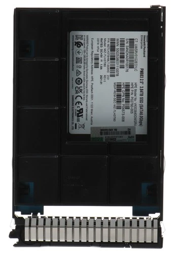 P18633-001 HPE Hotswap 3.84TB 7.2K SATA SSD 6G 2.5 inside 3.5 LFF bracket