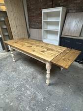 Extendable Rustic Shabby Chic Dining Table 8-10  seater  5 foot x 3 foot