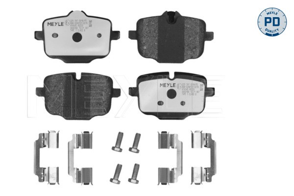 Rear MEYLE GERMANY 025 247 0318/PD Brake Pad Set, disc brake for BMW