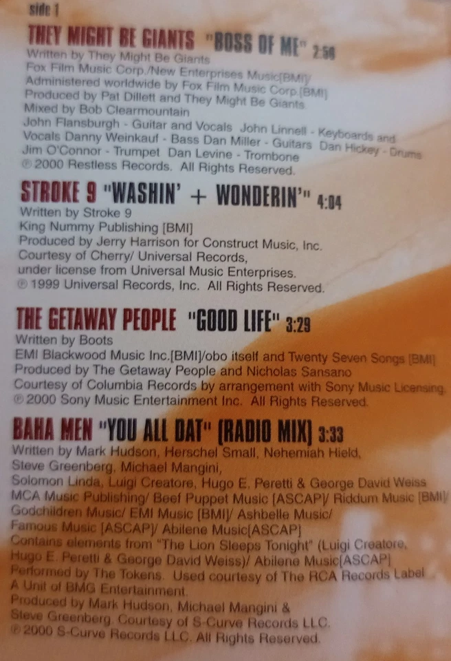 Music From Malcolm In The Middle [Cassette Tape] (Pre-Owned) Ultra Rare & OOP - Image 4 of 4