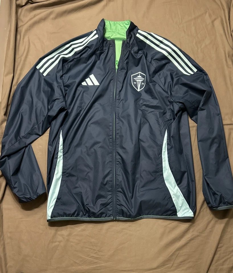 Seattle Sounders Reversible Jacket Adidas Men’s Size XL 2025 MLS FC - Image 2 of 4