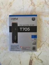 Image of Crucial T705 2TB SSD PCIe Gen5 NVMe M.2 ✅ BOXED ✅