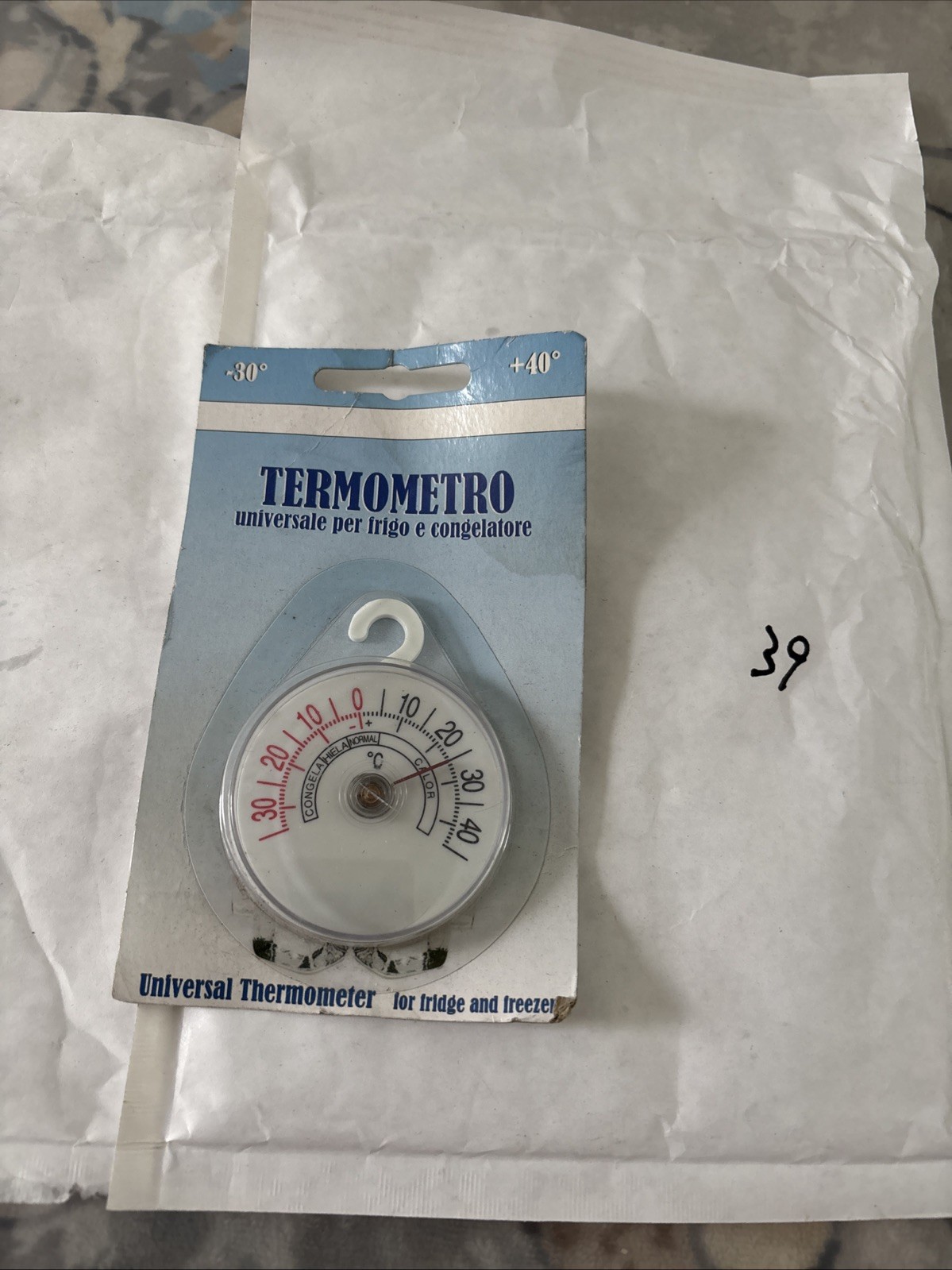 Universal Fridge Freezer Refrigerator Thermometer with Hanger Handle