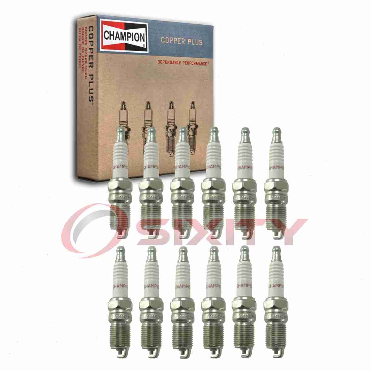 12 pc Champion Copper Plus Spark Plugs for 2000 Aston Martin DB7 6.0L V12 xi