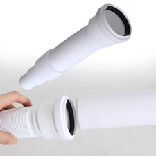 Grey Waste Flush Pipe Flexible and Extendable up to 1M 50mm Diameter