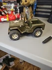 Tonka US Army Jeep Military Green Pressed Steel - Vintage 1970's