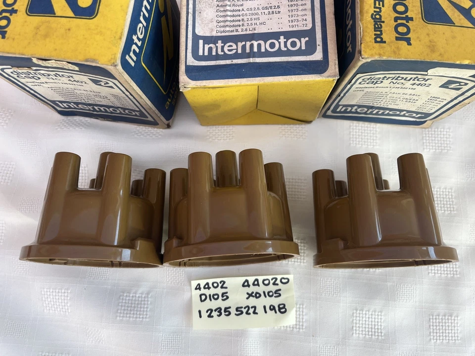  Vauxhall Carlton Royal Viceroy Opel Monza Senator  etc 3 x Distributor Caps   - Image 2 of 4