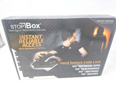 StopBox Handgun Retention Device - Reliable Access, Hand Gesture Code Lock - New