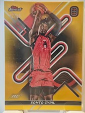 2023 Topps Finest OTE Somto Cyril RC Gold Refractor /50 #86 City Reapers