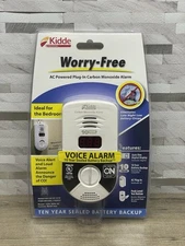 Kidde 10 yr Worry-Free AC Powered Plug-In Carbon Monoxide Alarm Voice Alarm -New