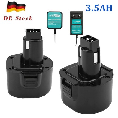 9.6V 3500mAh Ni-MH Akku/Ladegerät Für Dewalt DW9061 DW9062 DW902 DW926 DC750KA