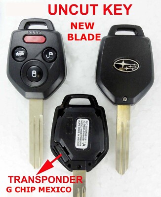 NEW FACTORY SUBARU UNCUT OEM KEY KEYLESS REMOTE FOB G-CHIP CWTWB1U811 MEXICO