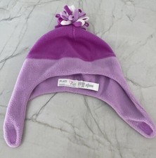 The Children's Place Purple 2-3T Fleece Pom Pom Hat