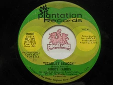 Buddy Harris: Scarlet Beacon / Same, 45 RPM VG+ (3A)