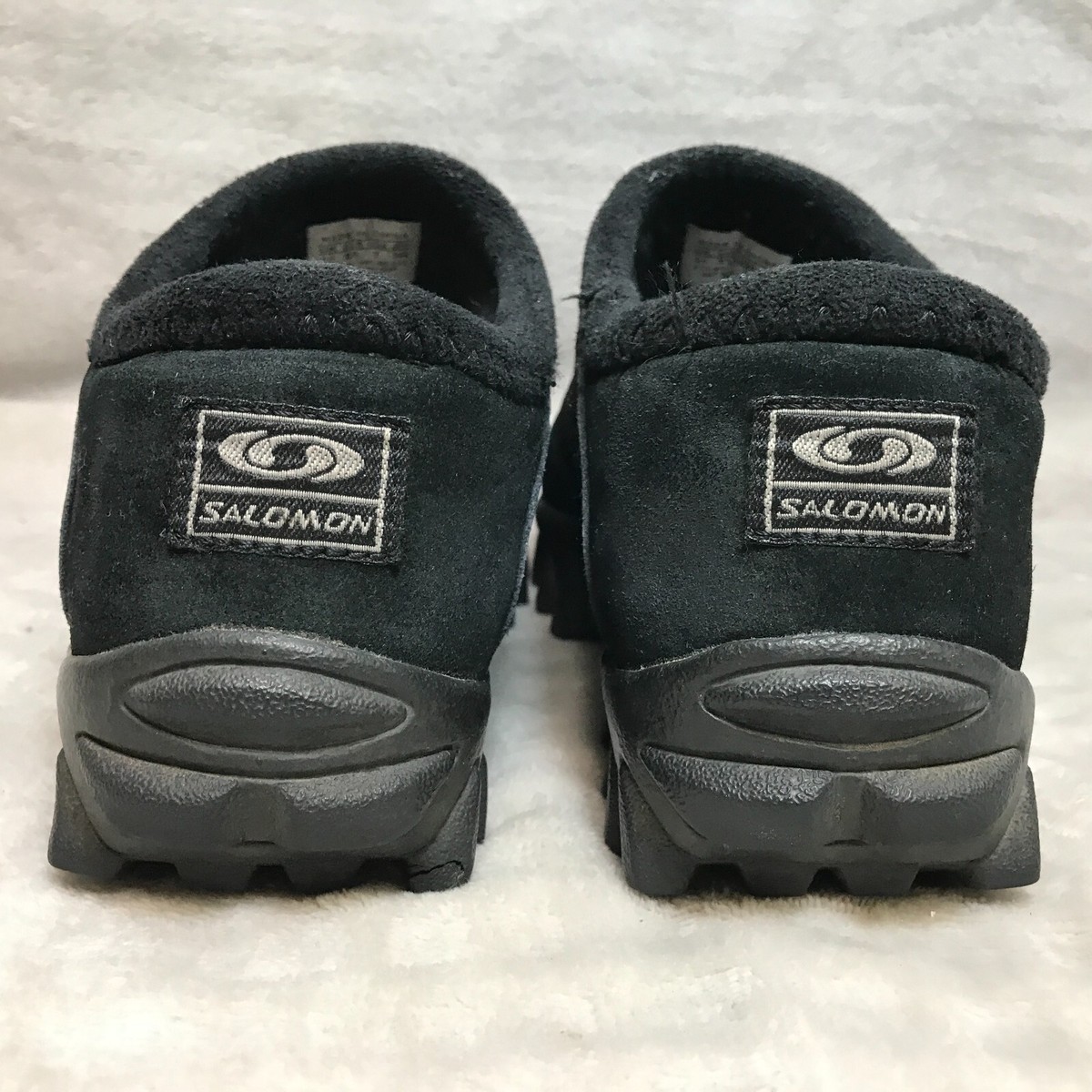 靴 SALOMON contragrip Thinsulate moc shoe Salomon Contagrip Thinsulate Snow Clog Shoe Vintage Black