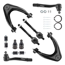 10pc Suspension Kit Control Arms Tie Rod Ends Sway Bar Set For 96-00 Honda Civic