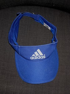 blue adidas visor
