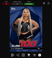 DIGITAL Topps WWE Slam 100 Blue - LIV MORGAN