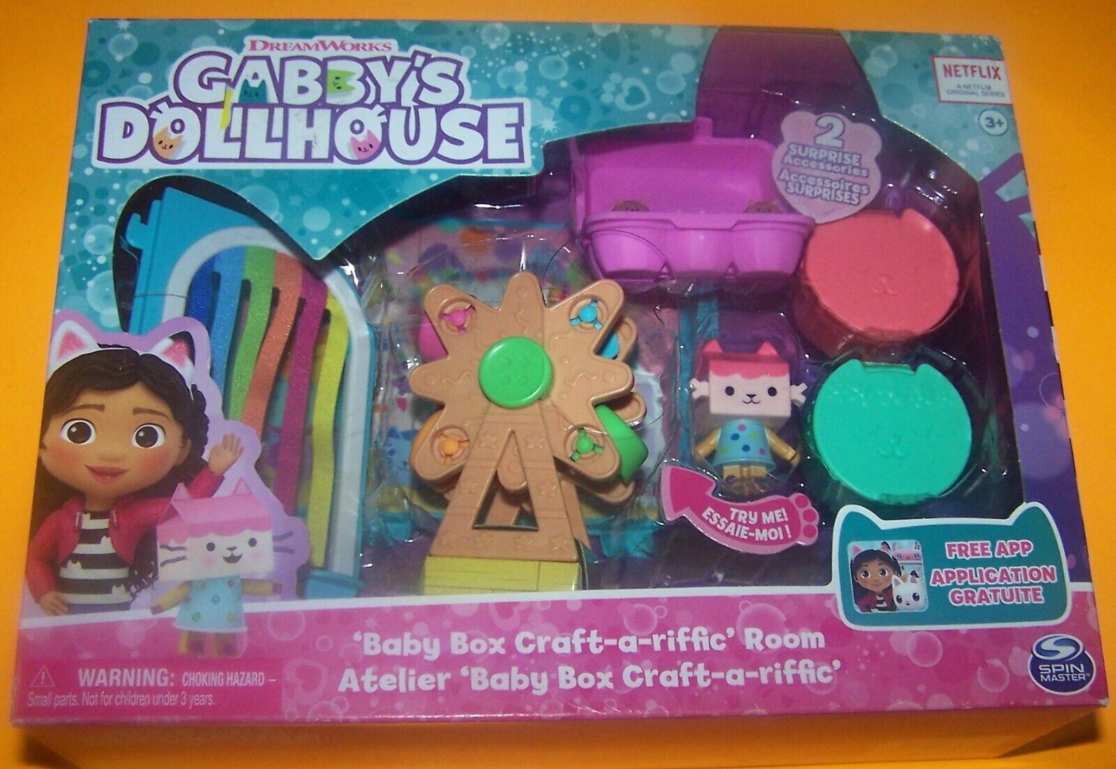 Gabby's Dollhouse, Salle Baby Box Craft-a-riffic avec figurine