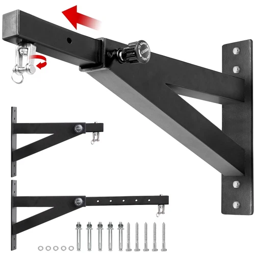 Yes4All Heavy Bag Hanger Wall Mount Punching Bag Hanger, Adjustable Heavy Dut...