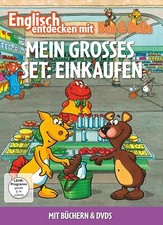 Englisch entdecken mit Ben & Bella - Mein Grosses Set: Einkaufen, DVD u. Buch